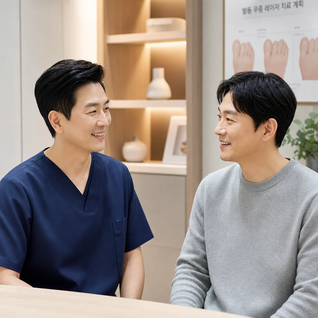 무좀 레이저 시술 당일 절차는 어떻게 되나요?