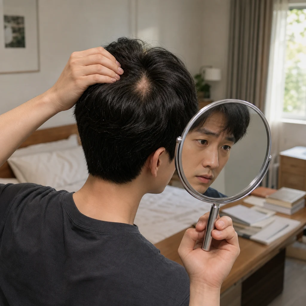 스트레스 뒤 생긴 동전 모양 탈모가 원형탈모일까요?